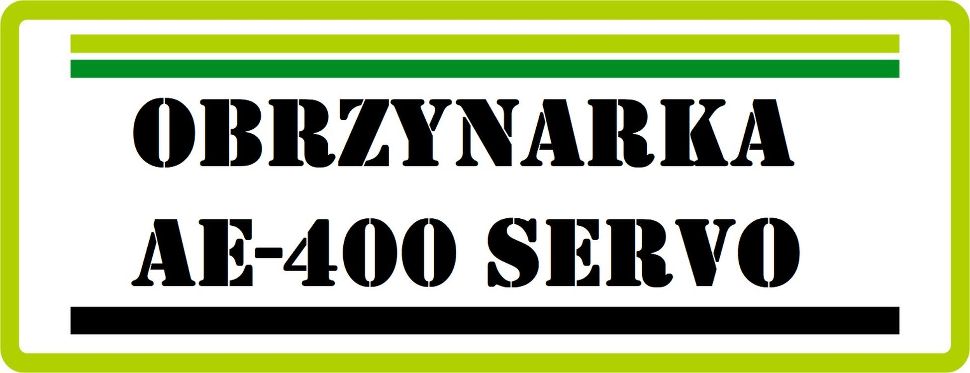 Obrzynarka AE-400 SERVO logo